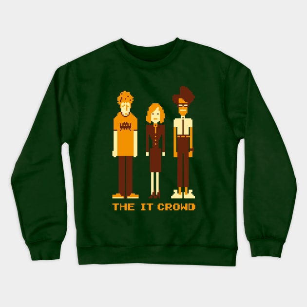 Retro Pixel - The IT Crowd Crewneck Sweatshirt by KYi